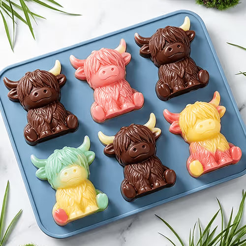 Highland Cow 3D Silicone Ice Cube Tray
