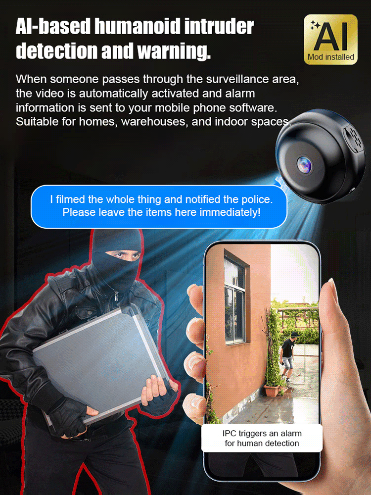 Portable Wireless Home Security Camera