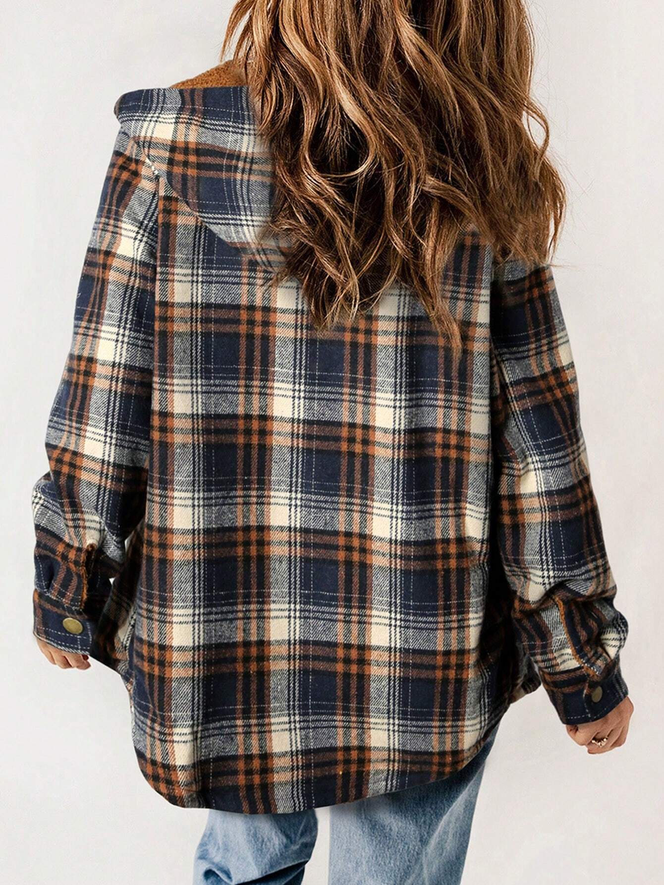 Cozy Plaid Teddy Jacket