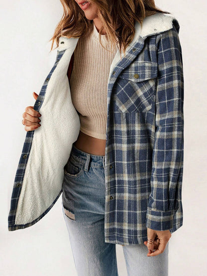 Cozy Plaid Teddy Jacket