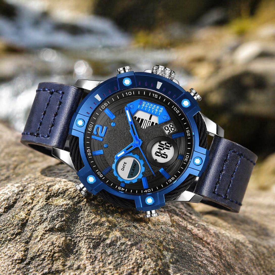 Men's Dual Display Quartz Watch