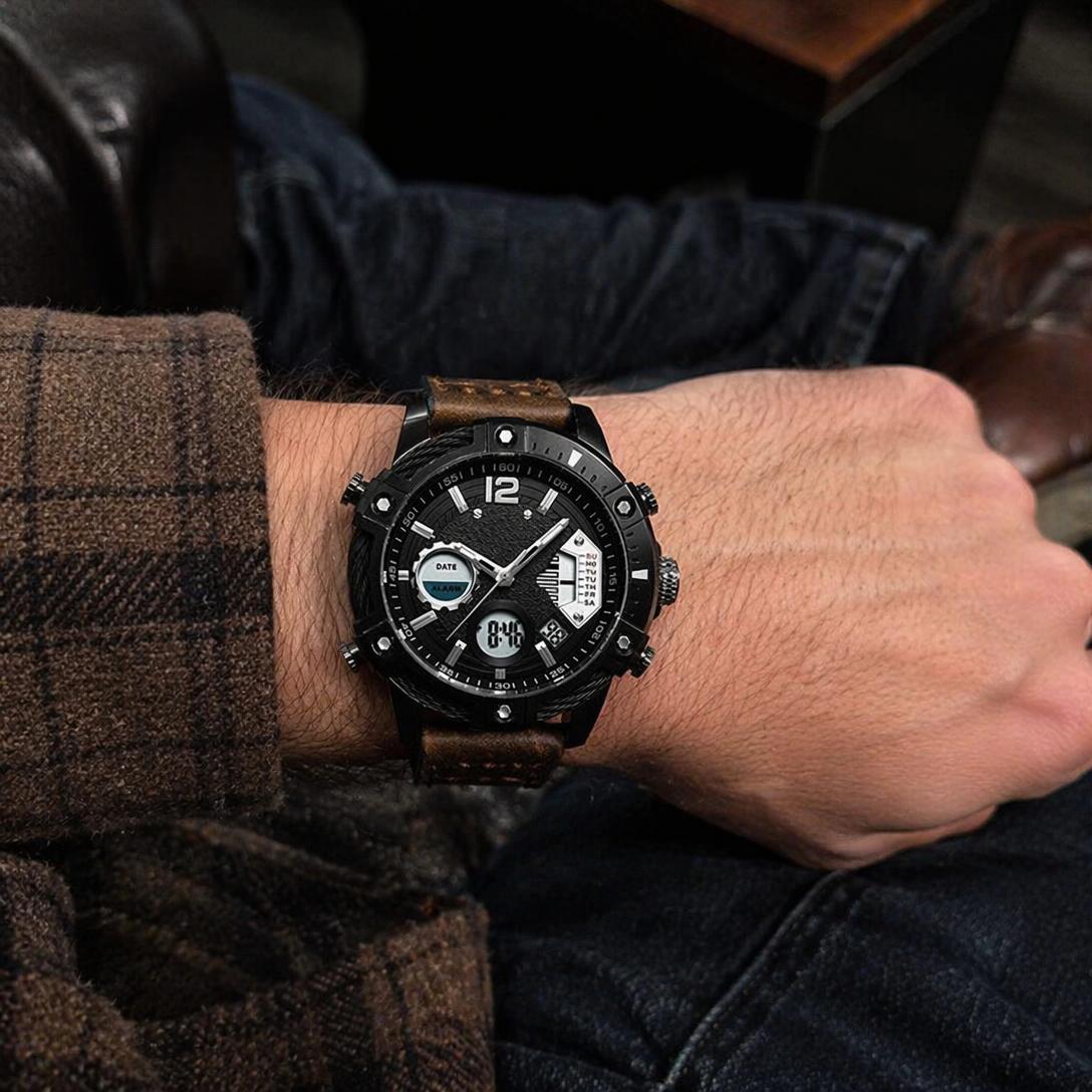 Men's Dual Display Quartz Watch