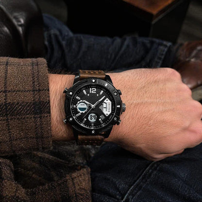 Men's Dual Display Quartz Watch