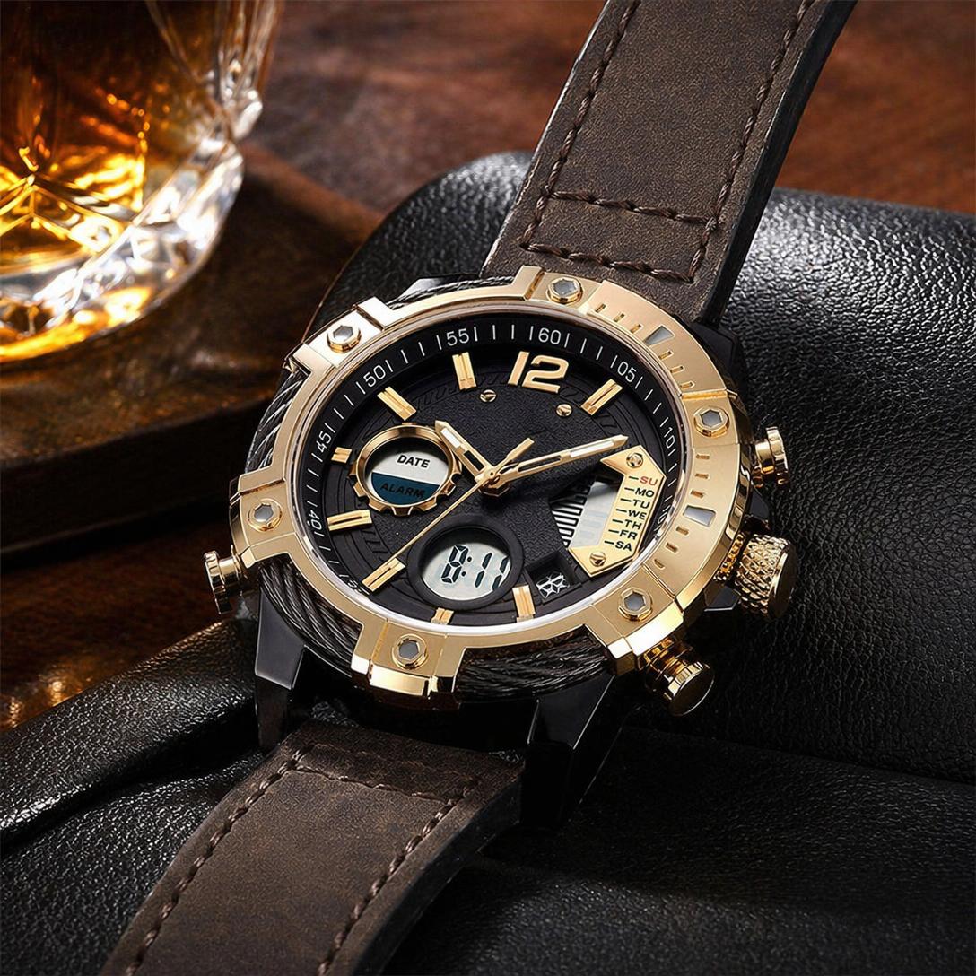 Men's Dual Display Quartz Watch