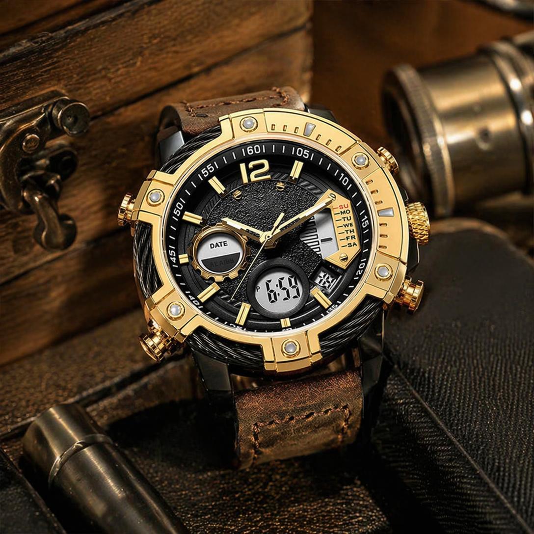 Men's Dual Display Quartz Watch