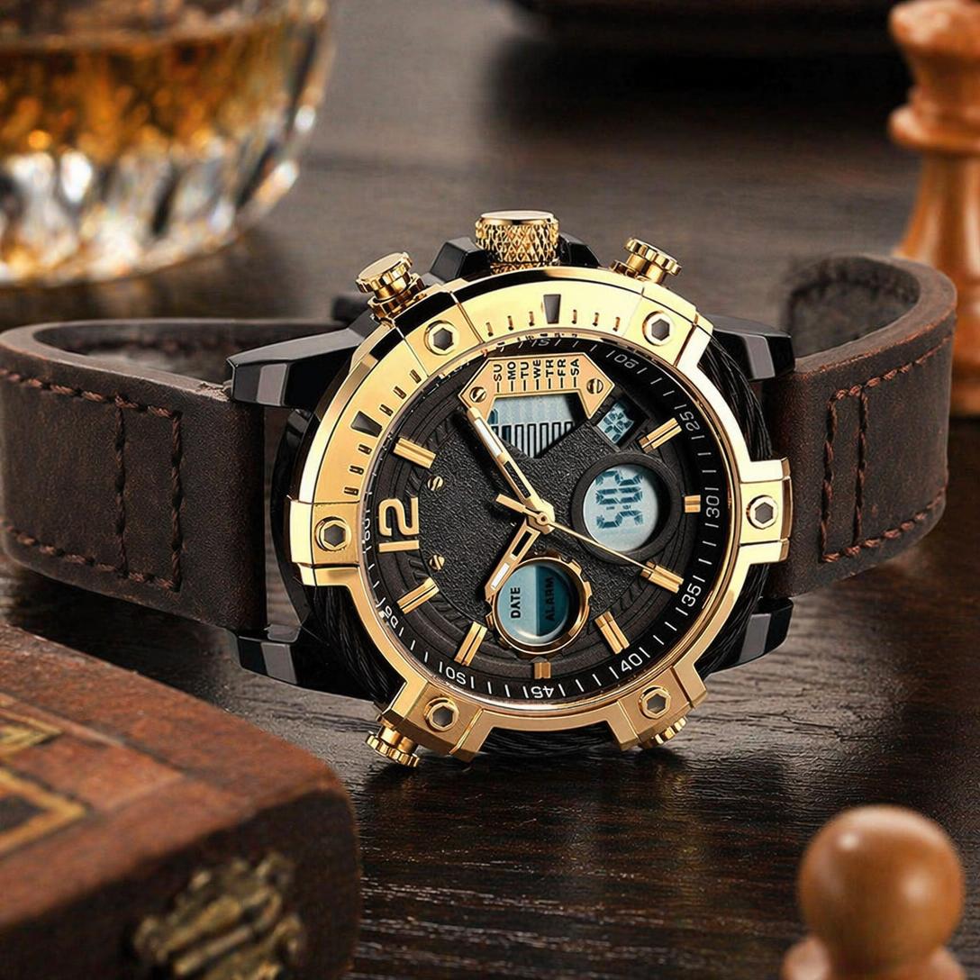 Men's Dual Display Quartz Watch