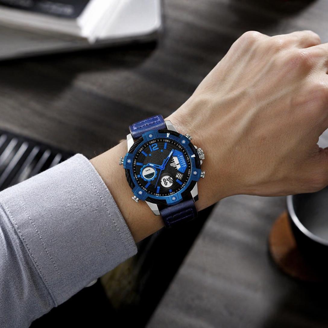 Men's Dual Display Quartz Watch