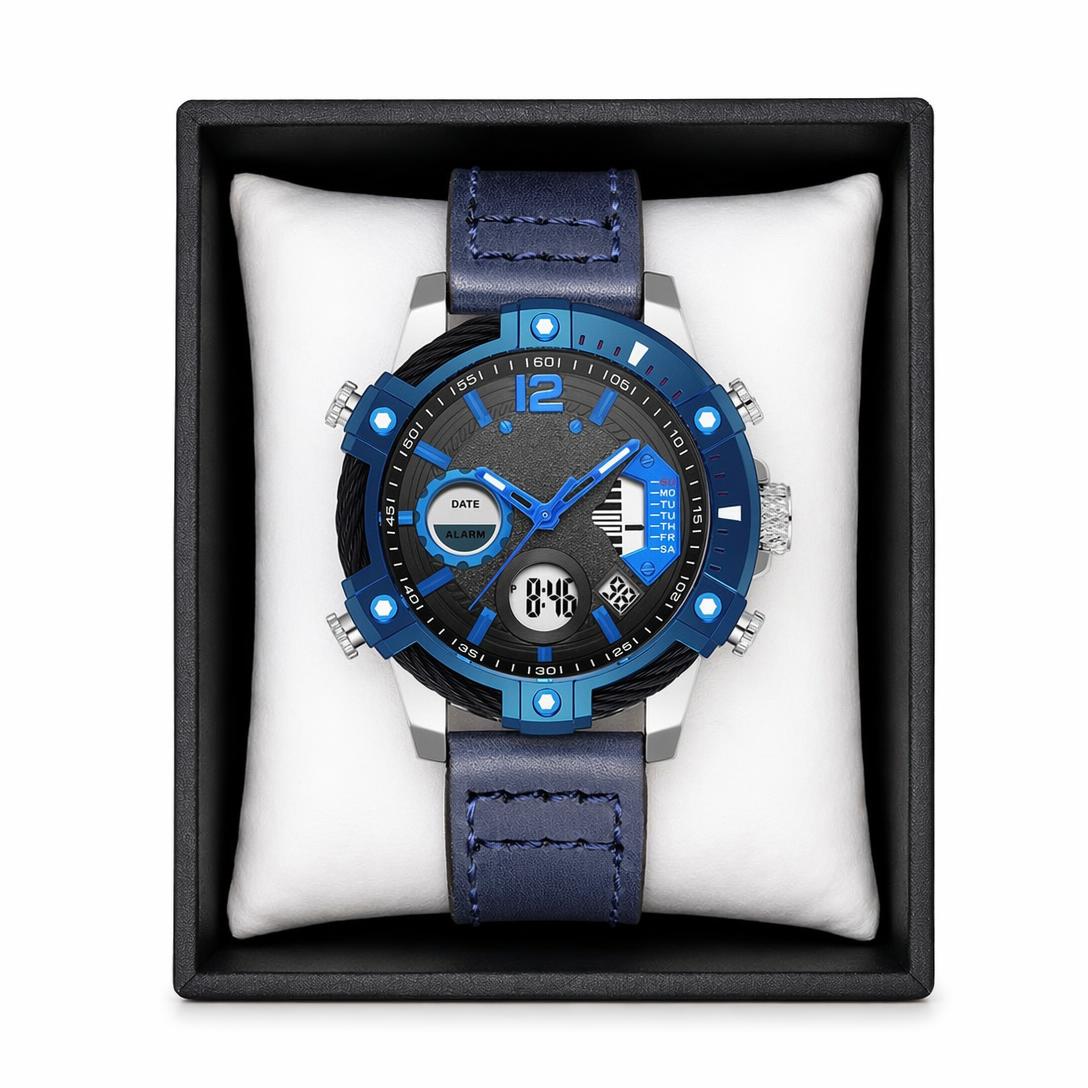 Men's Dual Display Quartz Watch