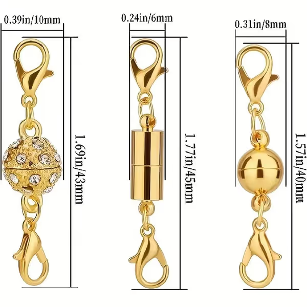 🔥Set Magnetic Necklace Clasps and Closures (12PCS)