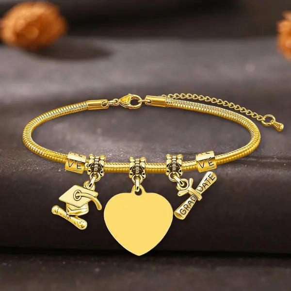 Personalized Custom Graduation Bracelet, Class of 2026