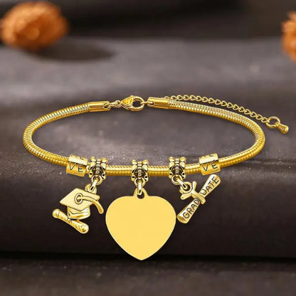 Personalized Custom Graduation Bracelet, Class of 2026