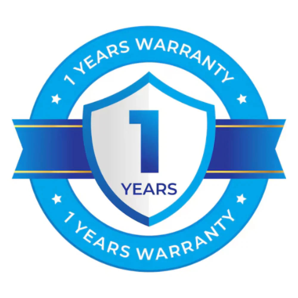 1 Year Warranty - Risk-free coverage