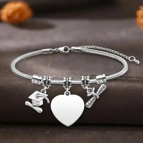 Personalized Custom Graduation Bracelet, Class of 2026