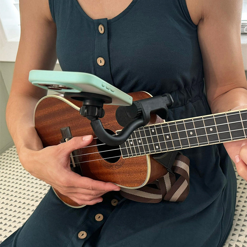 Guitar or Ukulele Magnetic Phone Holder