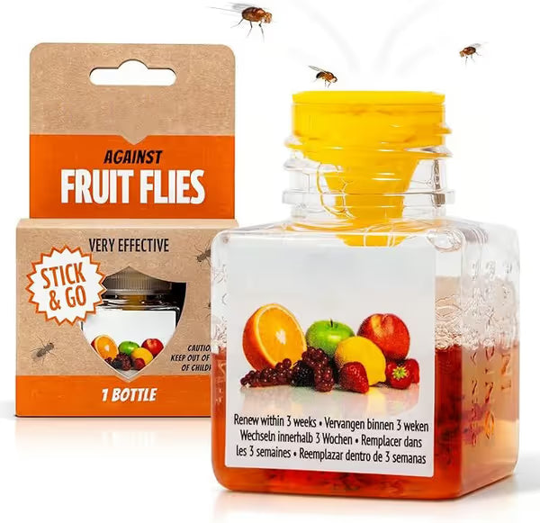 🔥Ultra-Strong Fruit Fly Trap - User Friendly (Up to 3 Weeks per Bottle)