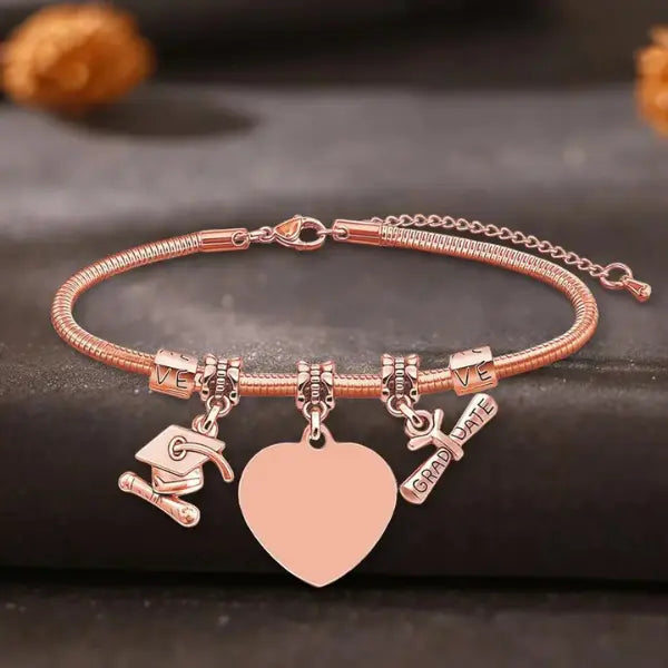 Personalized Custom Graduation Bracelet, Class of 2026