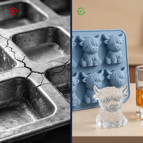 Highland Cow 3D Silicone Ice Cube Tray