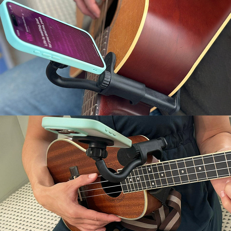 Guitar or Ukulele Magnetic Phone Holder