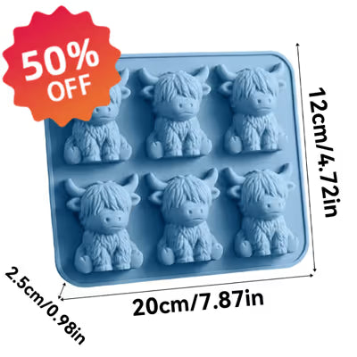 Highland Cow 3D Silicone Ice Cube Tray