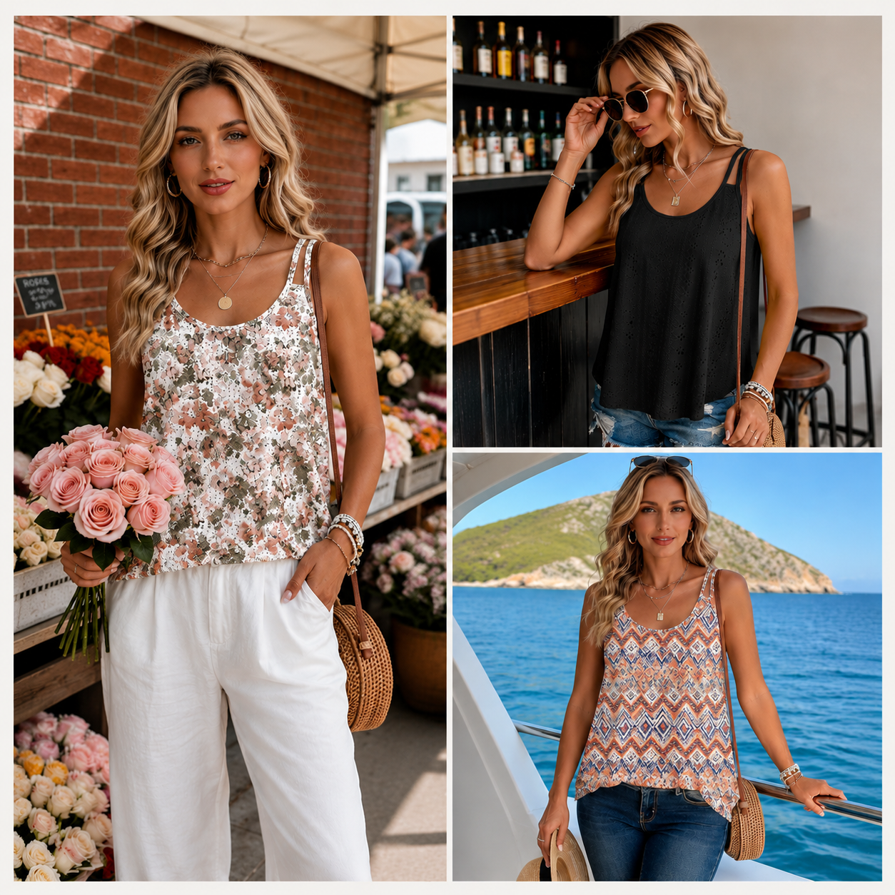 Women's Lightweight Spaghetti Strap Tank Top