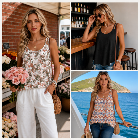 Women's Lightweight Spaghetti Strap Tank Top