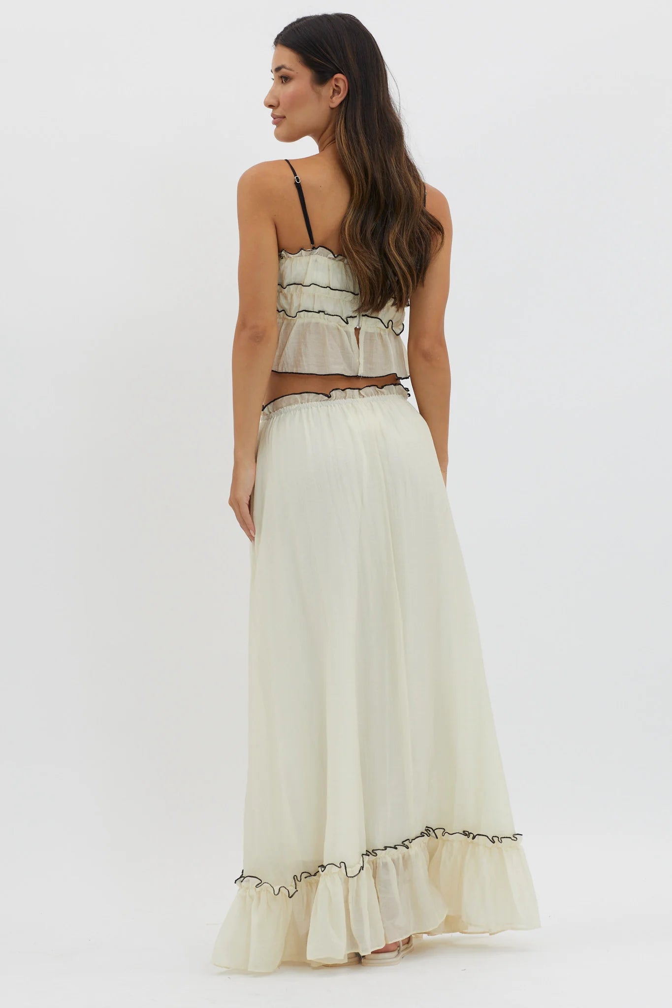 VISTAGOOD Creamy Dream Tie Skirt