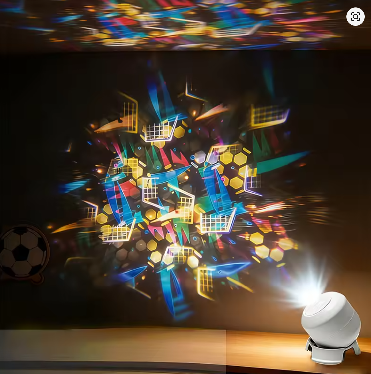 Dynamic Rotating LED Projector Light