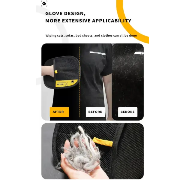 Pet hair remover Electrostatic gloves