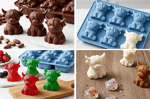Highland Cow 3D Silicone Ice Cube Tray