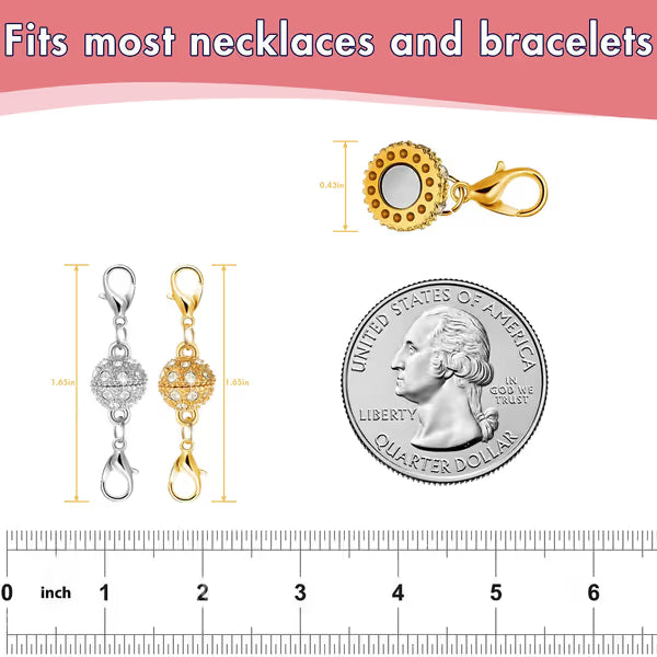 🔥Set Magnetic Necklace Clasps and Closures (12PCS)