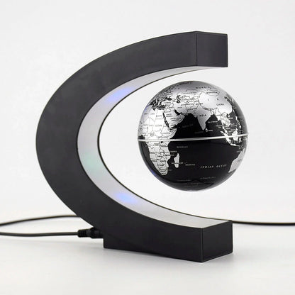 Enchanting Levitating Globe: LED World Map Antigravity Lamp - Heart Crafted Gifts