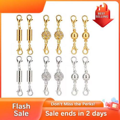 🔥Set Magnetic Necklace Clasps and Closures (12PCS)