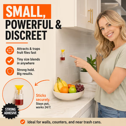 🔥Ultra-Strong Fruit Fly Trap - User Friendly (Up to 3 Weeks per Bottle)