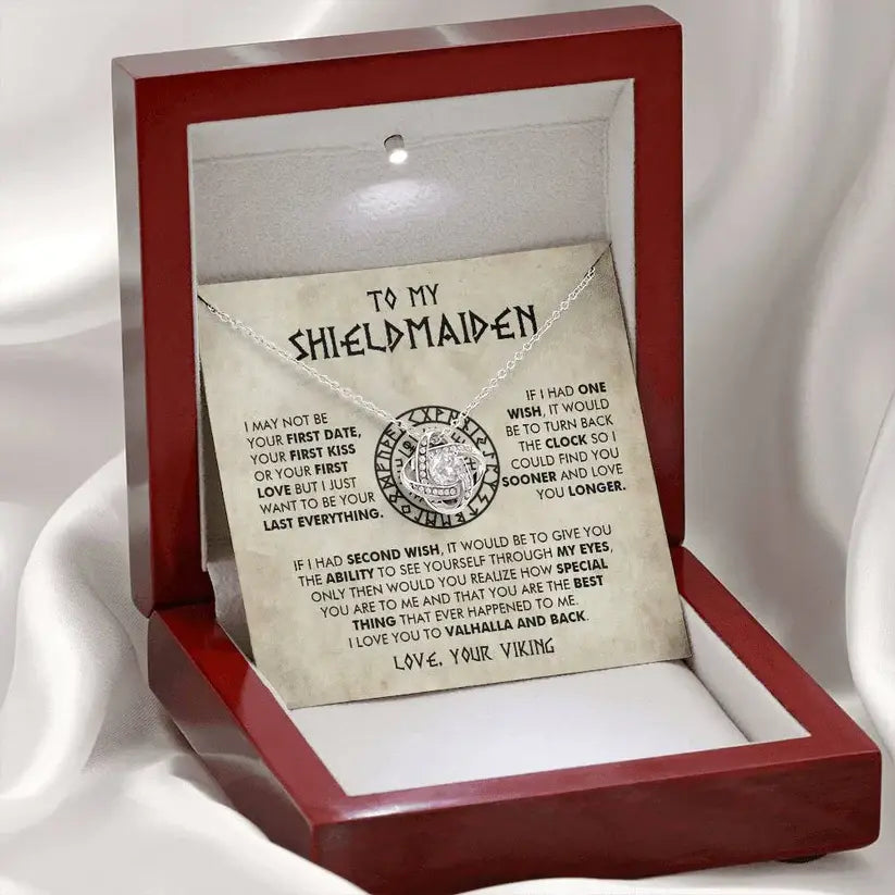 To My Shieldmaiden - I Love You To Valhalla And Back - Love Knot 16