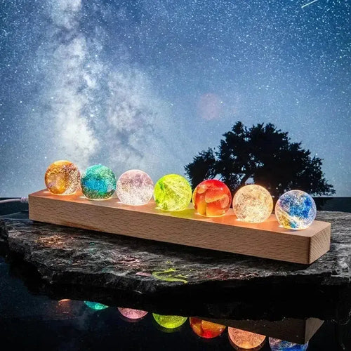 Galaxy Crystal Sphere Set