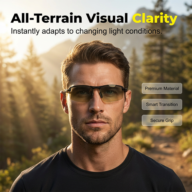 🎁New Arrival 50% OFF💥Men & Women Photochromic Sunglasses with Polarized Anti-Glare Lenses