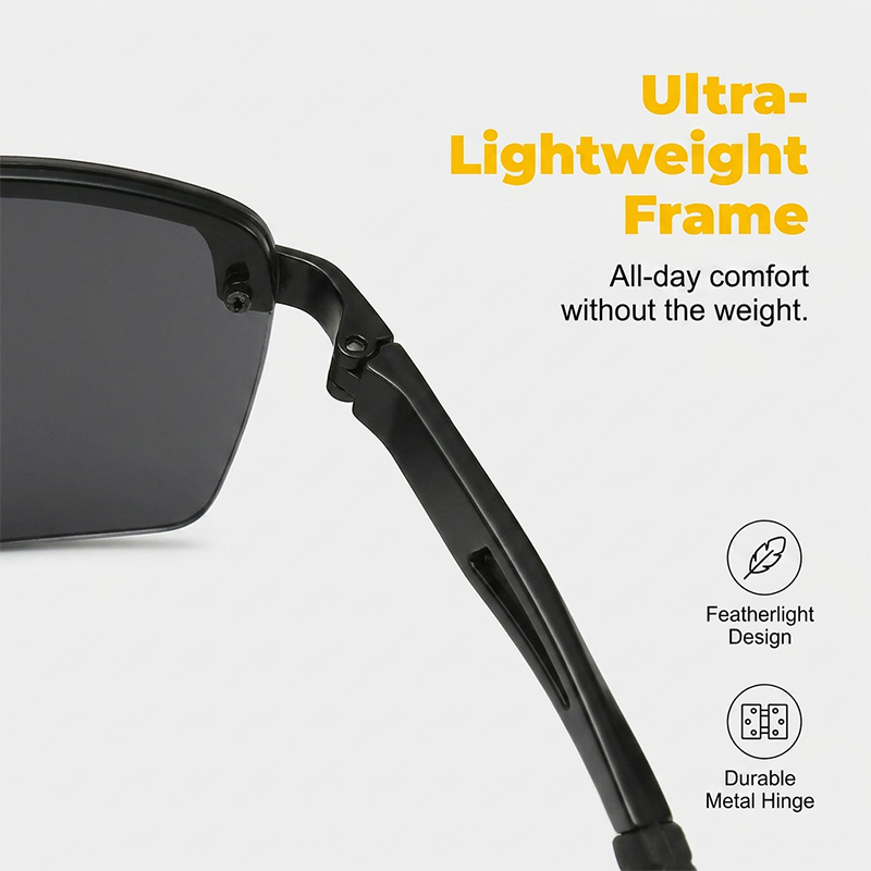 🎁New Arrival 50% OFF💥Men & Women Photochromic Sunglasses with Polarized Anti-Glare Lenses